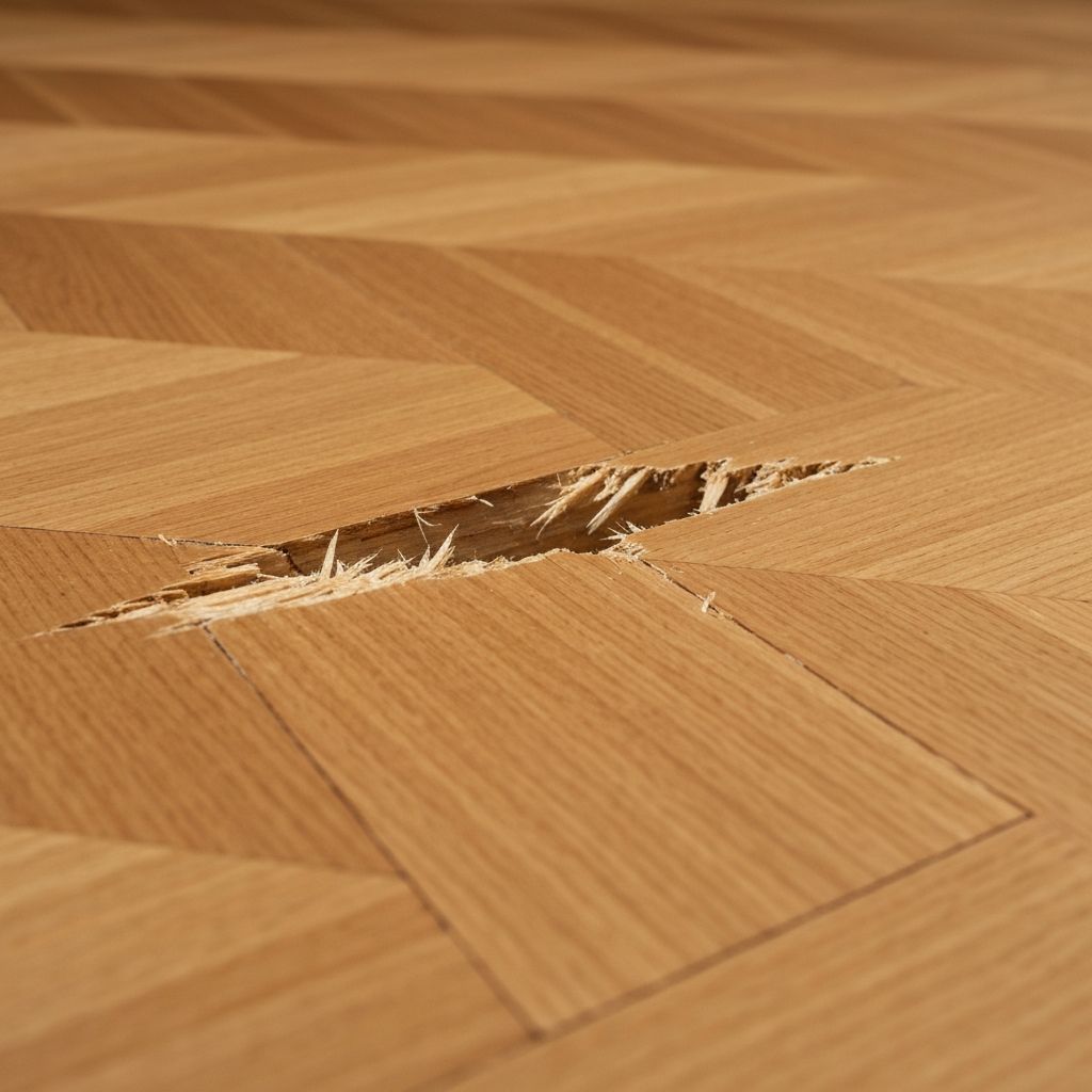 Parquet mélèze — éclat profond restauré - Avant