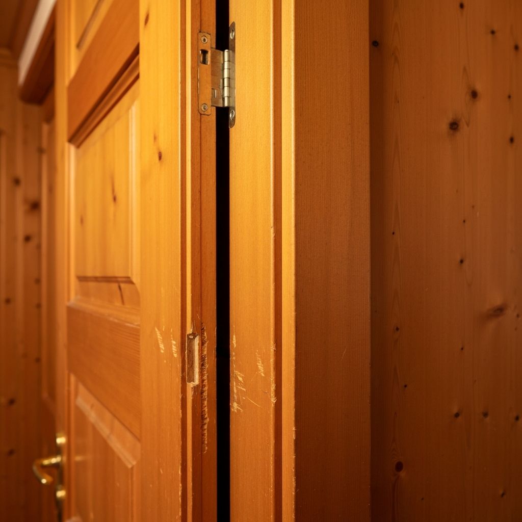Réparation de porte intérieure coincée - Avant